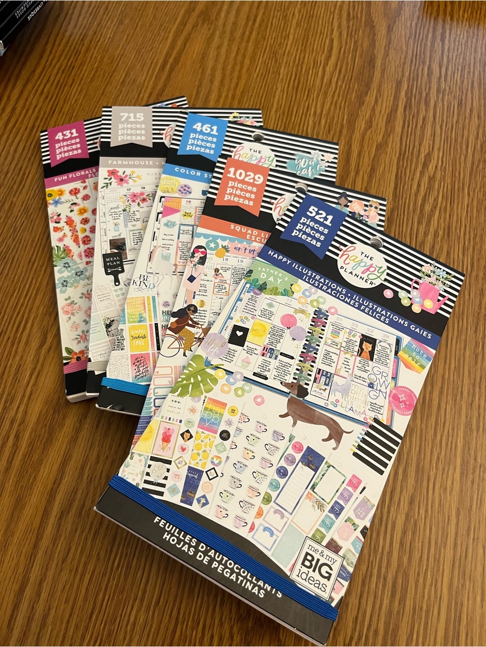 Happy Planner Sticker Albums Lot/5 Various 2018 Used